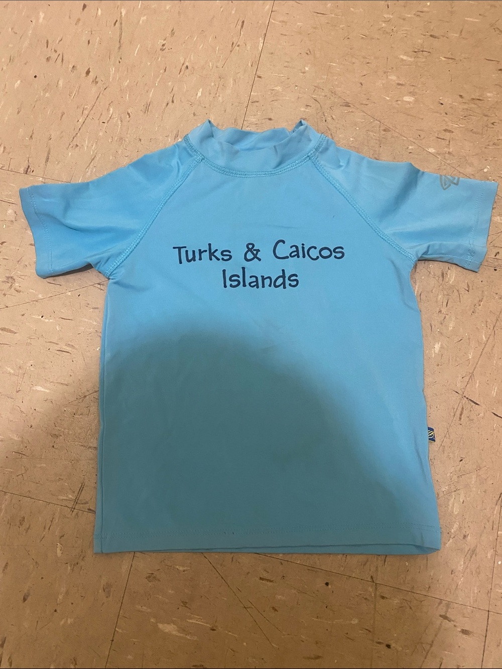 Light Blue Kids Swim Rashguard - Sunsafe Short Sleeve